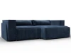 131151 Диван угловой Лига-061 угол правый (ДСП,Брус,Фанера,Велюр/Синий) Лига Диванов 131151