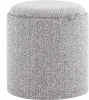 УТ000038728 Пуф-столик с ящиком Хюгге XS букле серый, Stool Group