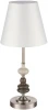 8283/1T Настольная лампа Lumion Kentuki 8283/1T никель/белый, металл/керамика/текстиль Е14 1*40W 220V