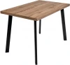 RF 0603 Стол Bradexhome Dublin раскладной 110-140х70х77 лиственница горная, чёрные ножки