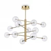 EQUINOXE SP12 OTTONE ANTICO Потолочная люстра Ideal Lux EQUINOXE SP12 OTTONE ANTICO