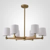 Stavra01 Потолочная люстра на штанге Jorgenson D85 White/Light Wood By ImperiumLoft Stavra01 (220V)
