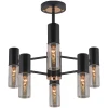 IL1295-6PPA-79 BK GD Потолочная люстра на штанге ILLUMICO IL1295-6PPA-79 BK GD