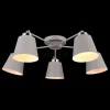 75099/5C STAIN GRAY Люстра потолочная Natali Kovaltseva Simply, 5 плафонов, серый с хромом