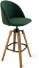 9872342301 Стул барный SHT-ST35-2/S93 лиственно-зеленый/браш.коричневый/черный Sheffilton 9872342301