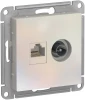 ATN000489 ТВ-розетка встраиваемая и Ethernet RJ-45 (жемчужный) Systeme Electric AtlasDesign ATN000489