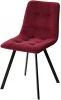 461MC04635 Стул CHILLI-Q SQUARE винный #16, велюр / черный каркас, 4 шт./1 к