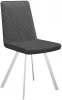 00-00059749 Стул 202 KL14 серый, ножки белые Dikline 00-00059749
