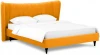574738 Кровать Queen II Agata L ОГОГО (арт.574738), (Ткань/Желтый)