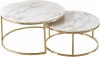 MY1012G-W Комплект из 2 журнальных столиков Small+big золото MY iNTERNO MY1012G-W