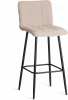24907 Барный стул Bari/Бари Tetchair (Металл,Велюр/Бежевый) арт.24907
