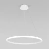 90264/1 белый Умный подвесной светильник Eurosvet Collars 90264/1 белый (регулировка яркости, LED, 220V, пульт управления, на тросе, кольцо)