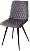 461MC04622 Стул CHILLI-X СЕРЫЙ #27, велюр / черный каркас 4 шт/ 1 к