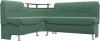 125902L Диван кухонный угловой Сидней левый угол (Зеленый/Рогожка) Лига Диванов арт.125902L