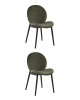УТ000036657 Стул Stool Group Эллиот ткань альпака зеленый 2 шт. УТ000036657