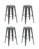 УТ000042400 Стул барный TOLIX серебристый матовый KD 4 шт. Stool Group УТ000042400