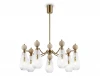 LH53287 Потолочная люстра на штанге с травертином Ambrella Ceramo Modern LH53287