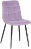 7094-LML ALEX, цвет сиденья фиолетовый велюр (V108-49), цвет основания черный Стул обеденный ALEX (черные матовые ножки, фиолетовый велюр (V108-49))