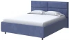 2017742 PROxSON Кровать Pado без основания (Ткань: Велюр Casa Сапфировый) 200x200