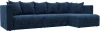128833 Диван угловой Лига-052 НПБ Лонг угол универсальный Лига Диванов (Велюр) арт.128833