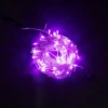 EST200-3W10-1PU Гирлянда Нить 20м Пурпурная с Возможностью Управления 24В, 200 LED, Провод Прозрачный Силикон, IP65