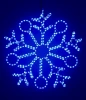LC-13051 Светодиодная Снежинка "Пять Колец" Ø0,9м Синяя, Дюралайт на Металлическом Каркасе, IP54 Laitcom LC-13051