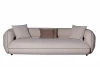 ZW-25003 ZW-25003 Диван Амели (Amelia) трехместный букле светлый 253*100*67см с бежевым кантом Garda Decor