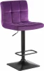 5018-LM DOMINIC, цвет сиденья фиолетовый велюр (MJ9-58), цвет основания черный Стул барный DOMINIC (фиолет велюр (MJ9-58))