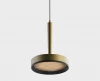 IT02-025 gold 3000K+IT02-024 black Подвесной светильник светодиодный Italline IT02-025 gold 3000K+IT02-024 black