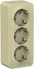 BLNRA010317 Розетка накладная тройная с заземлением (бежевый) Systeme Electric Blanca BLNRA010317