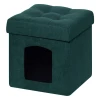 13636 Пуфик Dreambag складной Для Животных Зеленый Велюр 13636