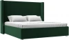 120725 Кровать интерьерная Ларго 180 (Зеленый/Велюр) Лига Диванов арт.120725