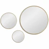 SM017GL Jupiter Gold Сет из 3-х зеркал Ø70, Ø40, Ø30 см Art-Zerkalo SM017GL 13763
