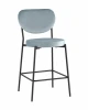 УТ000036052 Стул полубарный Stool Group Барбара NEW велюр серо-голубой УТ000036052