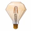 TH-B2195 Лампочка светодиодная филаментная прозрачная груша E27 4W Thomson Deco Diamond TH-B2195