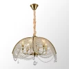 LSP-6015 Подвесная люстра Lussole Rains LSP-6015 (220V, хрусталь, на цепи)