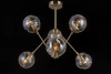 MOLECULE 81045-6C ANTIQUE BRASS Потолочная люстра Natali Kovaltseva Molecule 81045-6C ANTIQUE BRASS
