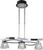 89103-3 chrome + wengue Потолочная люстра N-Light 89103 89103-3 chrome + wengue