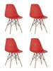 УТ000037607 Стул Eames Style DSW красный x4 (разборный каркас) Stool Group арт.УТ000037607