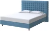 1925679 PROxSON Кровать Tallinn Boxspring Standart (Ткань: Велюр Monopoly Прованский синий (792)) 120x200