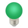 LED-G45-1W/GREEN/E27/FR/С Лампочка светодиодная шар зеленая E27 1W Volpe LED-G45-1W/GREEN/E27/FR/С