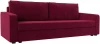 118049 Диван прямой Лига-009 (Бордовый/Микровельвет) Лига Диванов арт.118049
