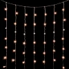 PCL400NOTBLW-10-2EWW Гирлянда Занавес Облегченный 2 x 2 м Экстра Тепло-Белый с Мерцанием Белого Диода 220В, 400 LED, Провод Прозрачный ПВХ, IP54