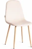 21559 Стул BREEZE (mod. JSC-58) / 1 шт. в упаковке (Велюр,Металл  /Кремовый)