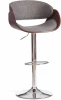 21828 Барный стул LANDO (mod.4036) (Металл,Дерево,Ткань/Серый,Орех,Хром) Tetchair арт.21828