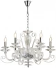 8576/C chrome Подвесная люстра Newport 8570 8576/C chrome (220V, на цепи, подсвечник, свеча)