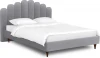 577189 Кровать Queen II Sharlotta L 1600 ОГОГО (арт.577189), (Ткань/Серый)