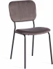 20056 Обеденный стул Tetchair CAROL (Металл,Вельвет/Темно-серый,Черный)