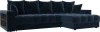 128609 Диван угловой с декором и полкой Лига-050 НПБ Лига Диванов (Велюр) арт.128609
