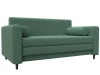 129649 Диван прямой Лига-070 (ЛДСП,Брус,Фанера/Дерево/Рогожка/Зеленый) Лига Диванов 129649